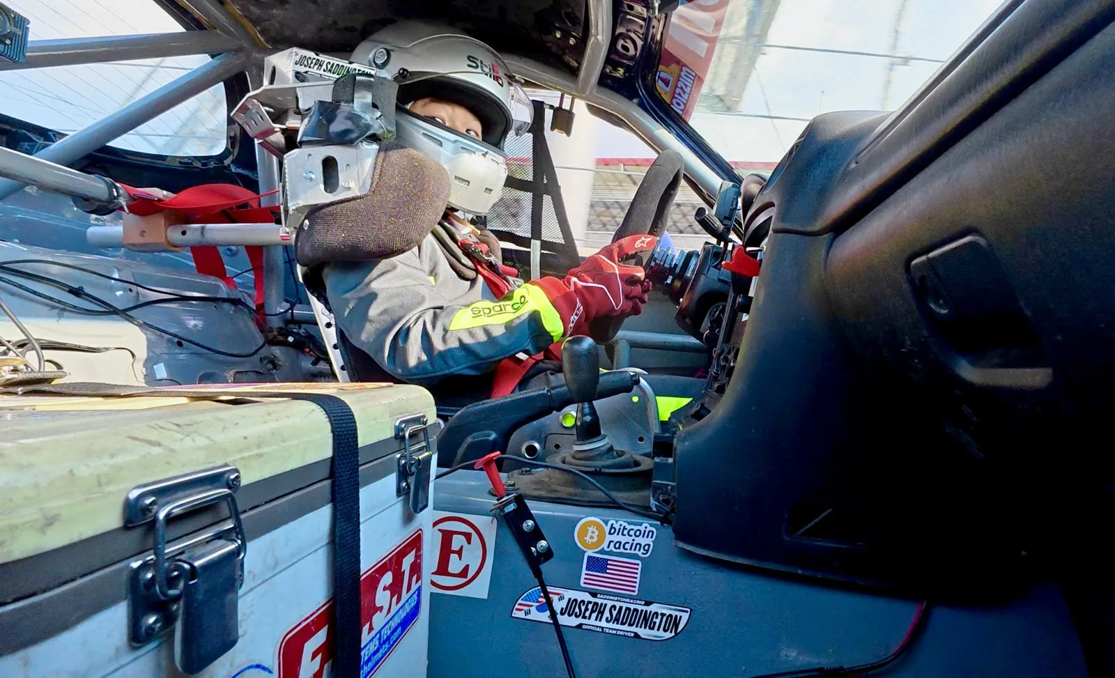 Cockpit view — Bitcoin Racing